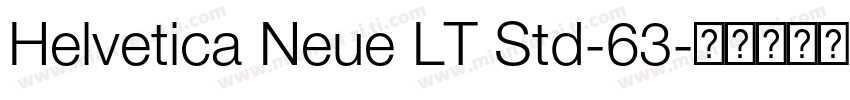 Helvetica Neue LT Std-63字体转换